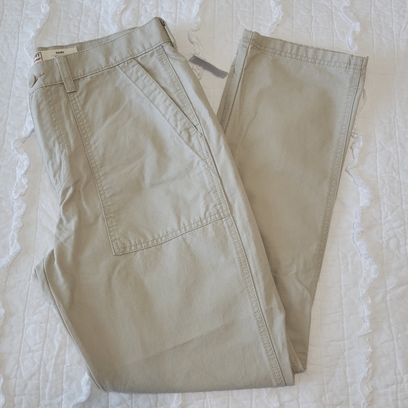 Old Navy Other - Old Navy Workwear Cargo Pants 32x32 Straight NWT Light Khaki 100% Cotton